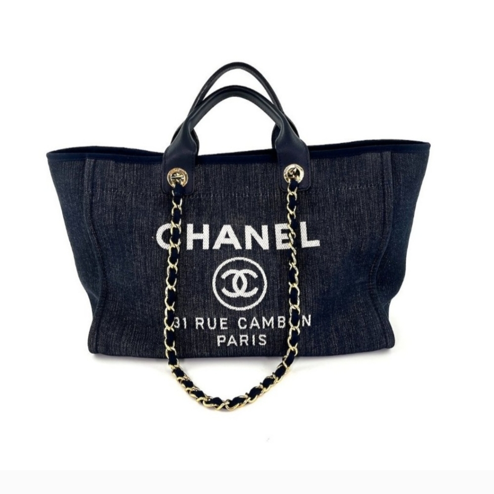 Chanel deauville large tote with box